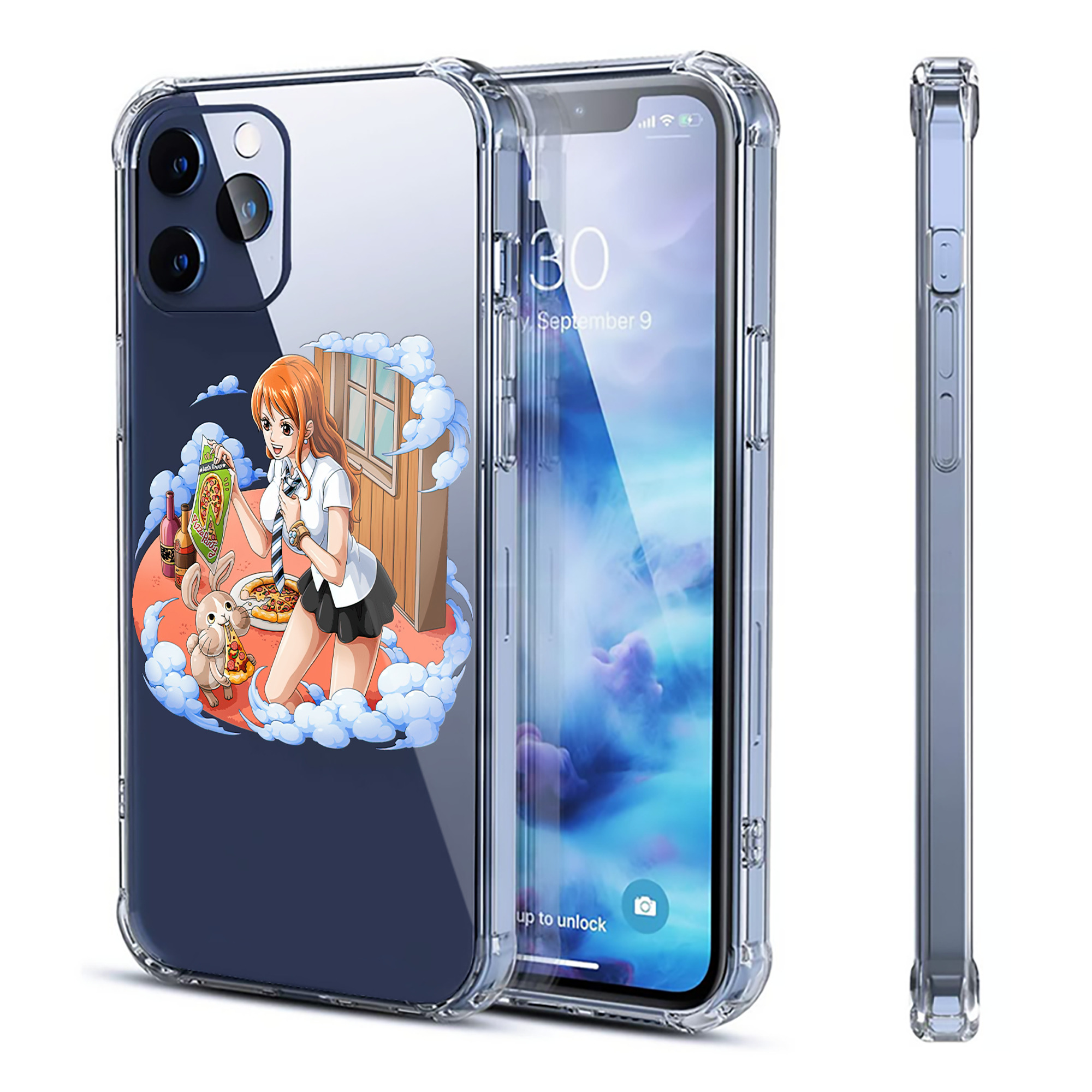 （画像用） ワンピース ナミ ONE PIECE Nami 【iPhone 12シリーズ対応】透明スマホケース（クリアソフトケース）